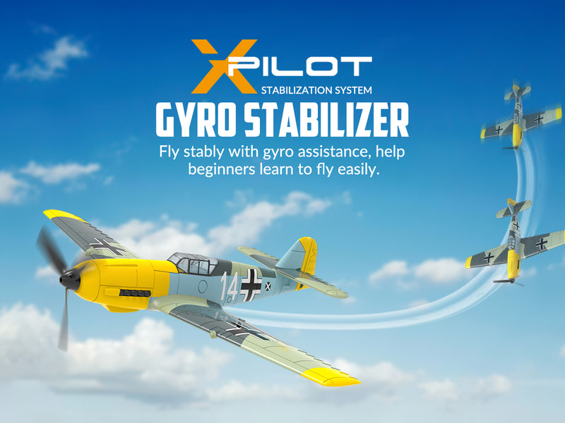 VOLANTEXRC P-51D Mustang 4-Chビギナー飛行機(Xpilotスタビライザー付き)-ワンキー曲技飛行(761-5)RTF