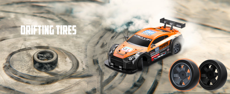 RACENT 1:16 RC ドリフトカー 4WD 18KM/H、バッテリー 2 本、スポーツモデルおもちゃの車両、子供、男の子、大人用