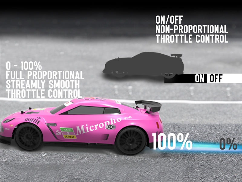 VOLANTEXRC 1:14スケール高速リモートコントロールスポーツレーシングドリフトカーRTR、LEDライト付き