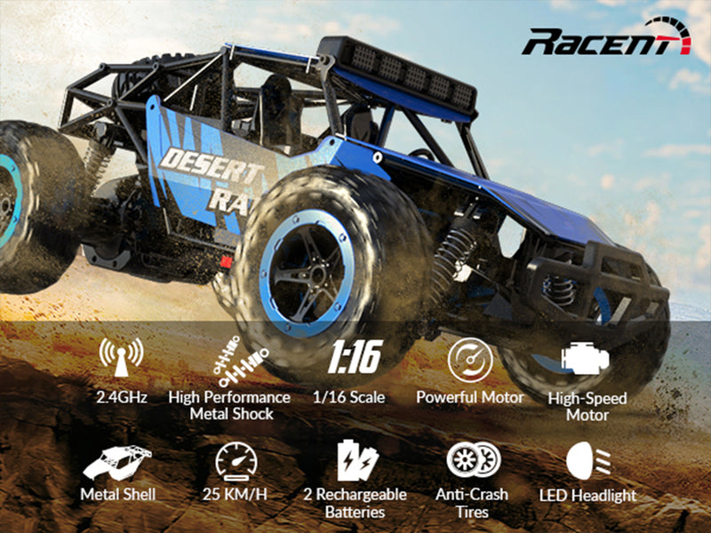 VOLANTEXRC1/16スケール4WD10MPH高速オールテレーンRCモンスタートラック(子供または大人、男の子または女の子向け)