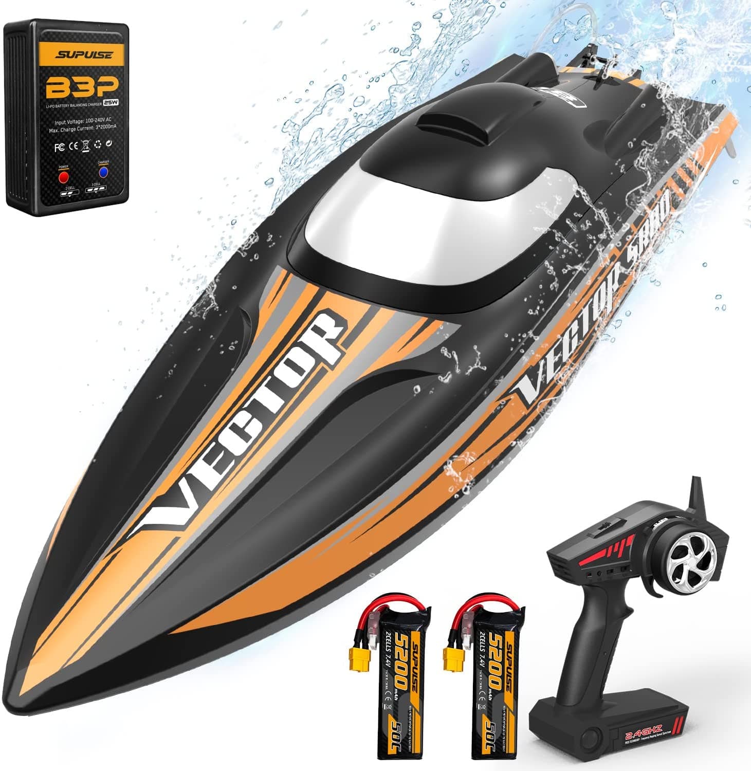 Vector SR80 45mph High Speed RC Racing Boat | VOLANTEXRC OFFICIAL