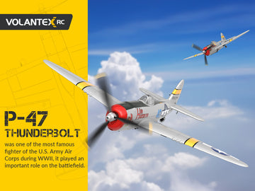 Take to the Skies with VolantexRC P47 Thunderbolt - Perfect for Beginners!-exhobbyrc.