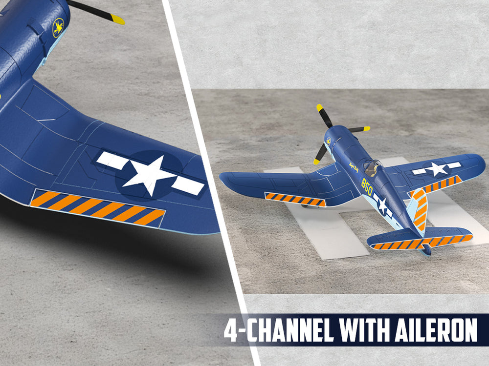 VOLANTEXRC ブラシレス RC 飛行機コルセア F4U - 500 ミリメートルリモートコントロール飛行機 RTF