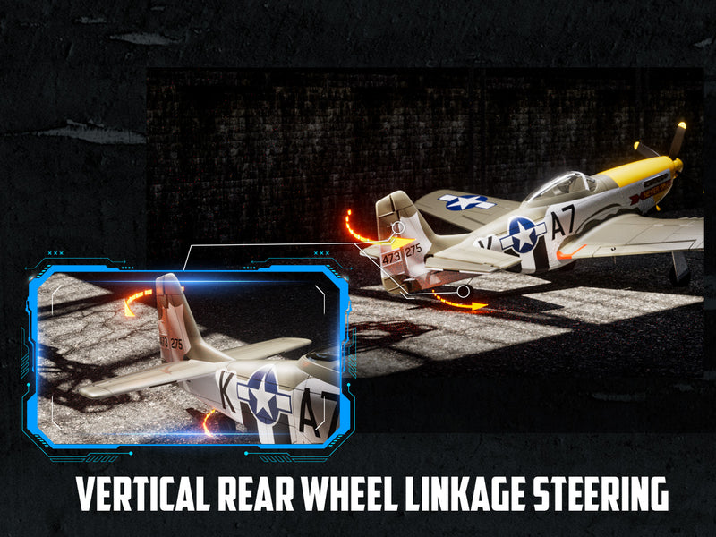 volantexrc 500mmマスタングP51ジャイロスタビライザー76802を備えたブラシレス