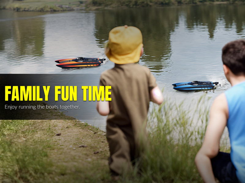 VOLANTEXRC Vector30 Mini Sefl-righting RCプールボート（子供と大人用）（795-3）RTRブラック