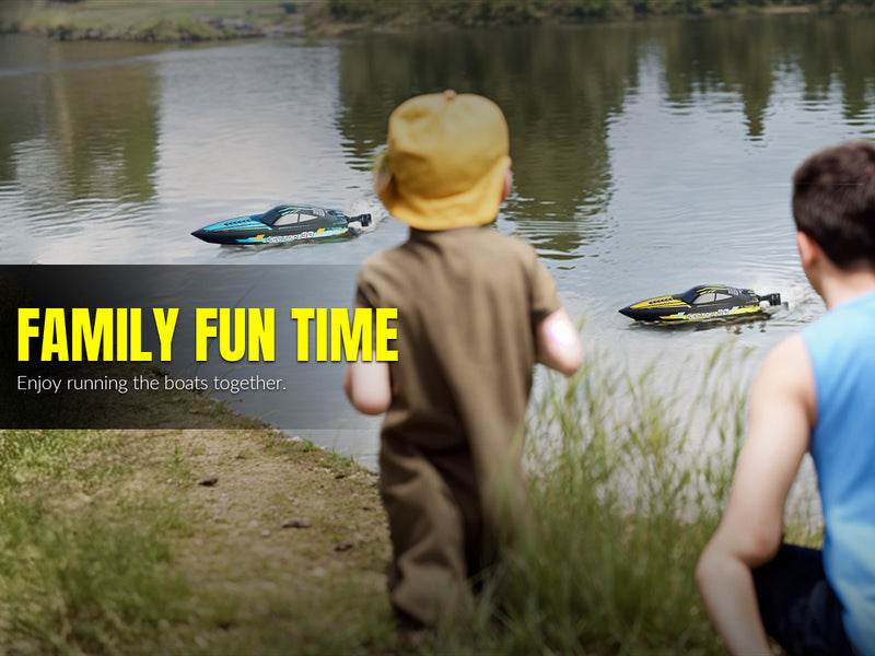 VOLANTEXRC Vector Sプールと湖用のセルフライティングとリバース機能を備えた高速RCボート（797-4ブラッシュド＆ブラシレス）