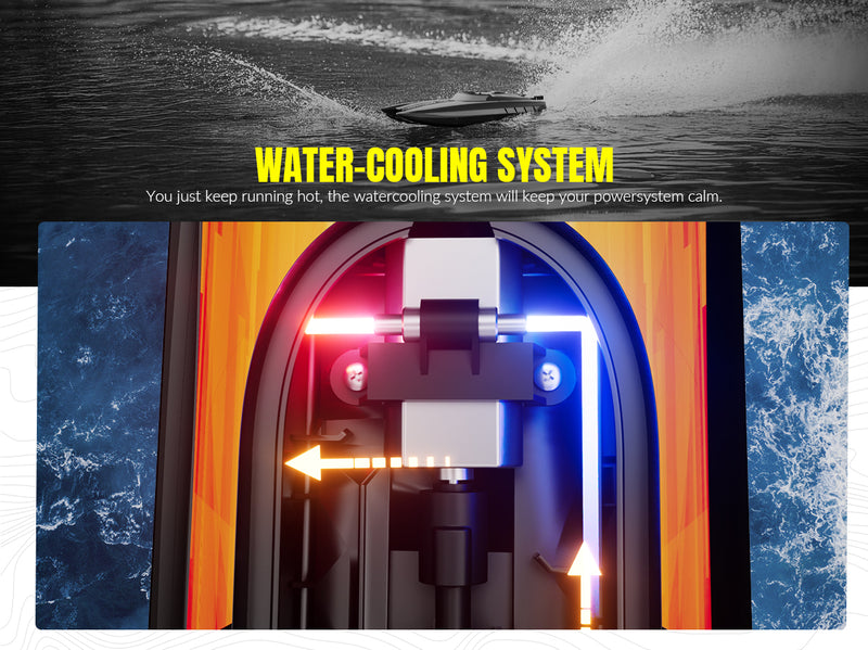 VOLANTEXRC Vector30 Mini Sefl-righting RCプールボート（子供と大人用）（795-3）RTRブラック