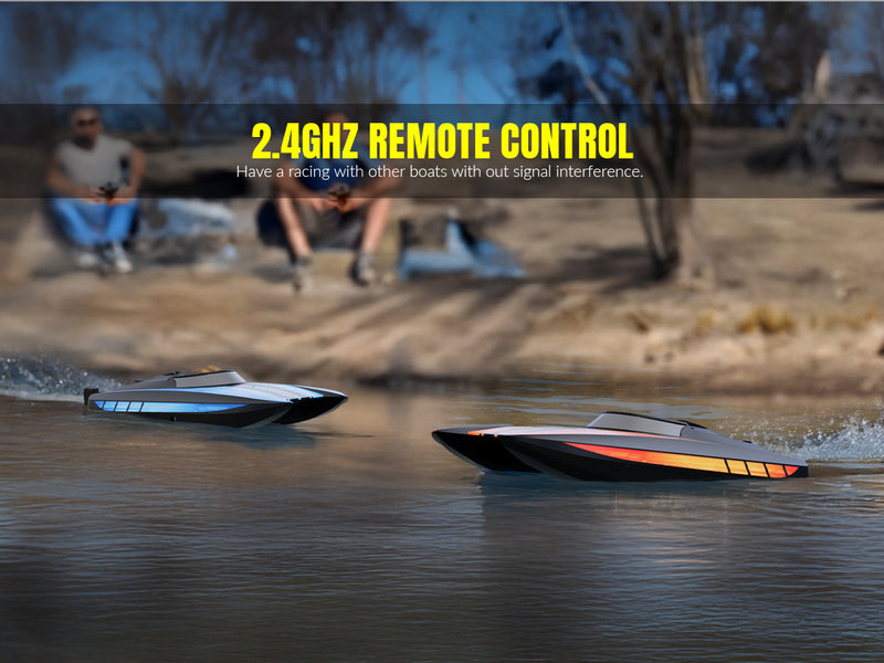 VOLANTEXRC Vector30 Mini Sefl-righting RCプールボート（子供と大人用）（795-3）RTRブラック