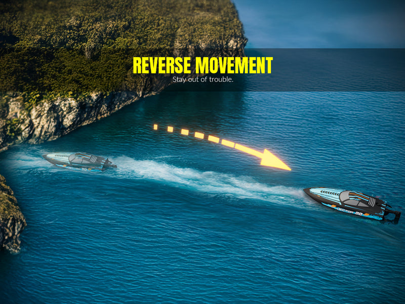 VOLANTEXRC Vector Sプールと湖用のセルフライティングとリバース機能を備えた高速RCボート（797-4ブラッシュド＆ブラシレス）