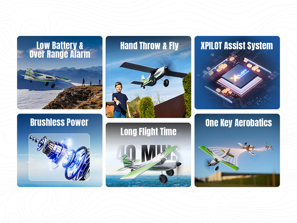 VolantexRC 500mm Trainstarスタント更新モーター76804を備えたブラシレス