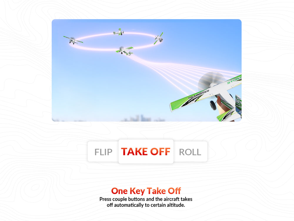 VolantexRC 500mm Trainstarスタント更新モーター76804を備えたブラシレス