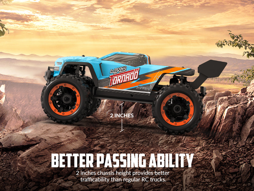 RACENT ブルートルネード 1/16 4WD オフロード RC カー 30MPH