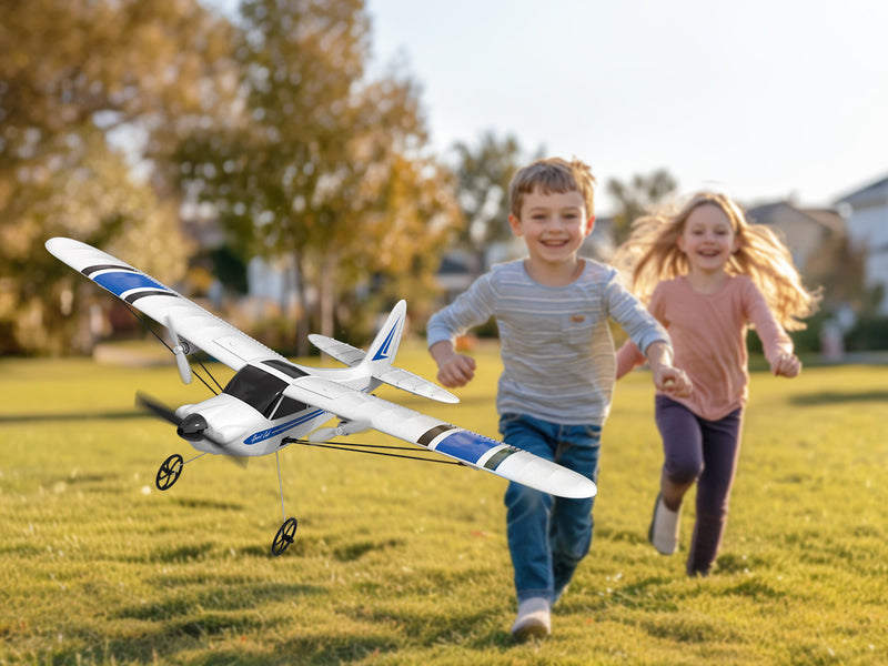VOLANTEXRC Sport Cub S2 RC Plane with Gyro Stabilization System Ready to Fly for Beginners, 2.4Ghz 2-CH Remote Control Airplane RTF  (762-2)