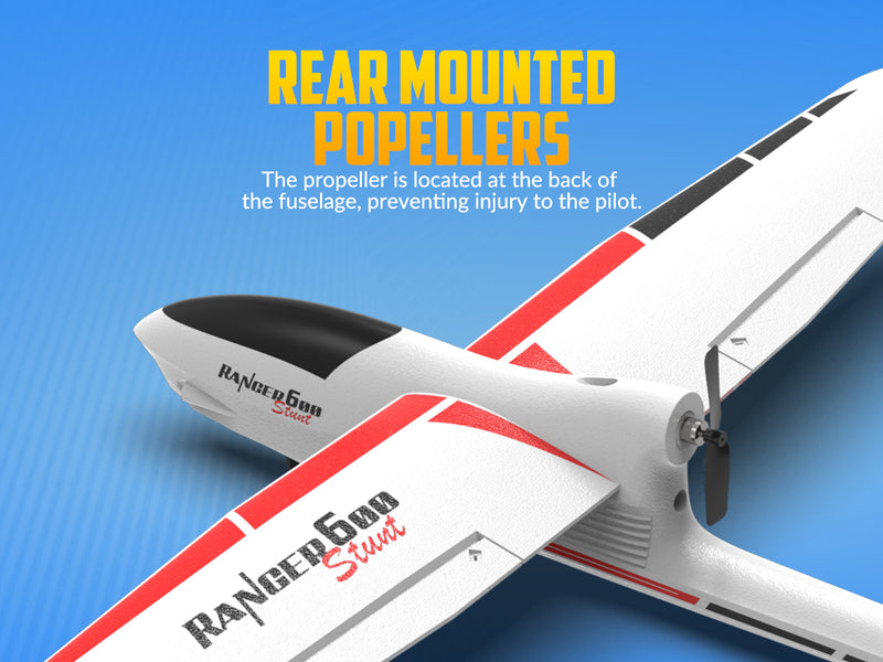 VolantexRC Ranger 600S White（RTF）4CH RC Glide（23.6 ''）76102S