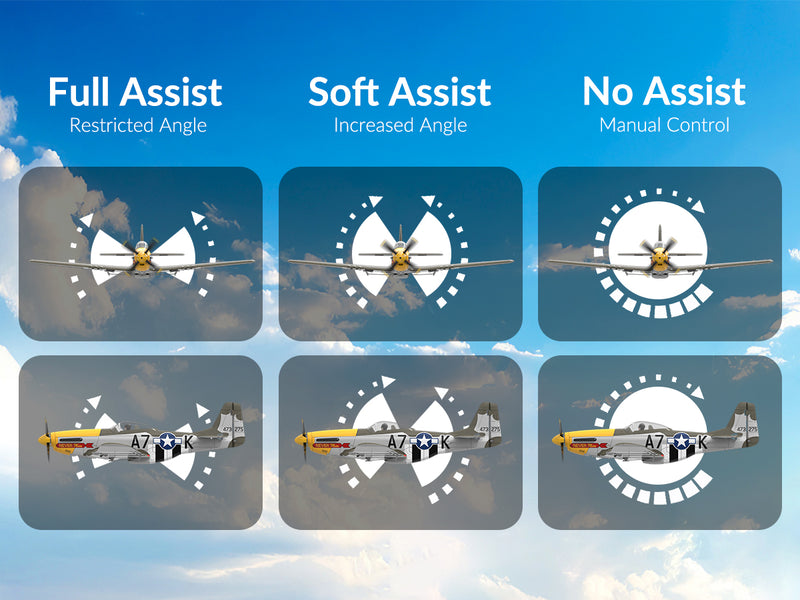 volantexrc 500mmマスタングP51ジャイロスタビライザー76802を備えたブラシレス