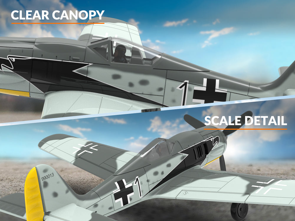 VOLANTEXRC FW190 ウォーバード：究極の初心者向けRC戦闘機