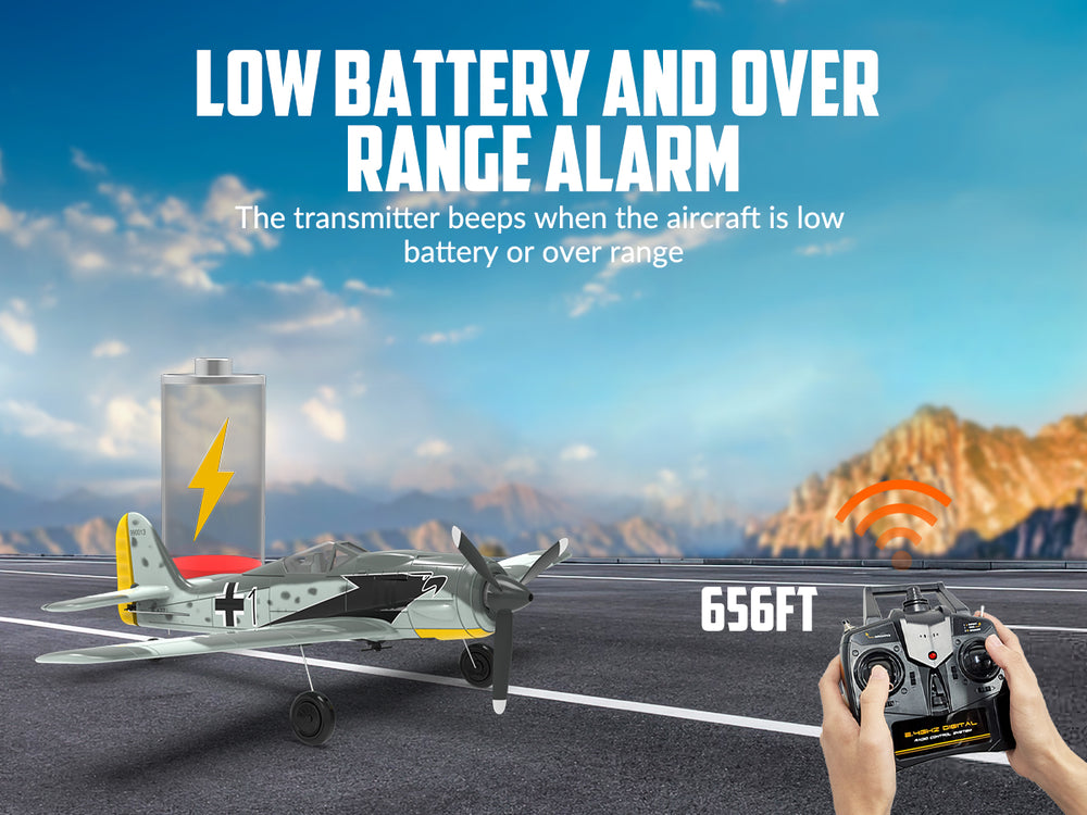 VOLANTEXRC FW190 ウォーバード：究極の初心者向けRC戦闘機