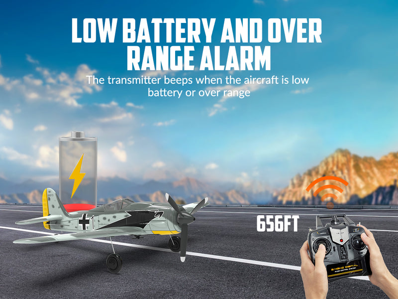 ボランテックスRC FW190 (RTF) 4CH 400mm 3モード (15.7'') 76117