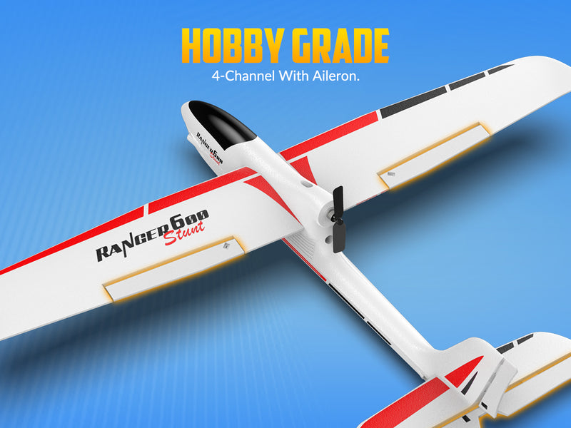 VolantexRC Ranger 600S White（RTF）4CH RC Glide（23.6 ''）76102S