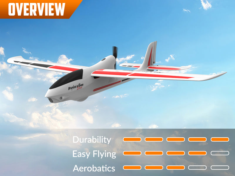 VolantexRC Ranger 600S White（RTF）4CH RC Glide（23.6 ''）76102S