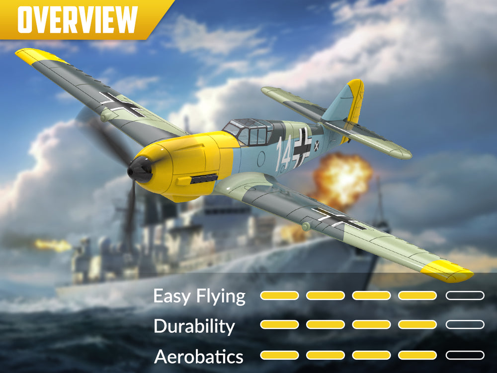 VOLANTEXRC P-51D Mustang 4-Chビギナー飛行機（Xpilotスタビライザー付き）-ワンキー曲技飛行（761-5）RTF