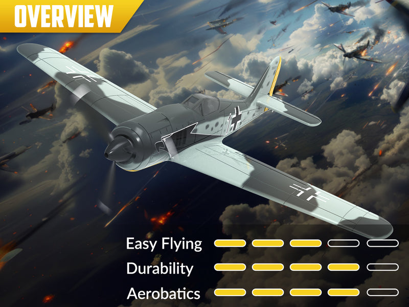 ボランテックスRC FW190 (RTF) 4CH 400mm 3モード (15.7'') 76117