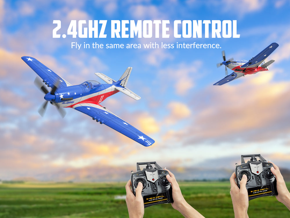 VOLANTEXRC ミス・アメリカ 4チャンネルRC飛行機 RTF（Xpilotスタビライザー付き）（76105）