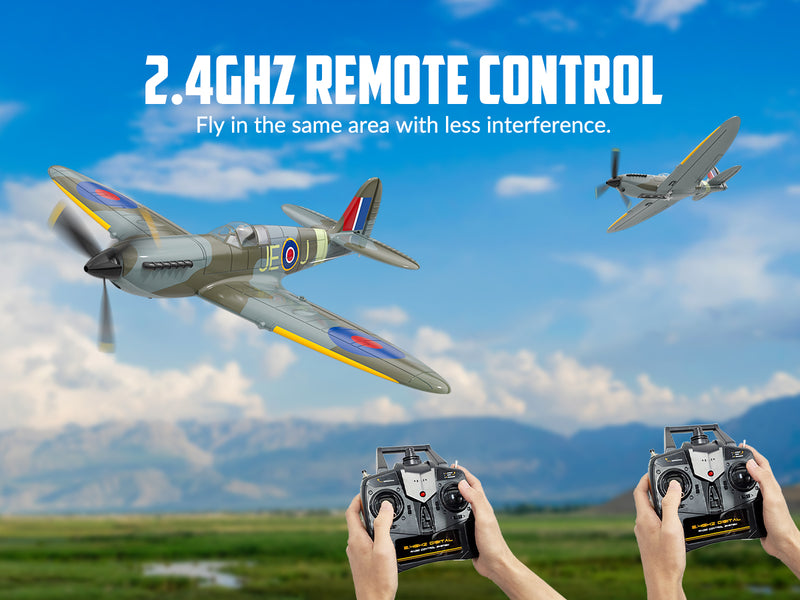 VOLANTEXRC スピットファイア (RTF) 4CH 400mm ジャイロ付き (15.7 インチ) 76112