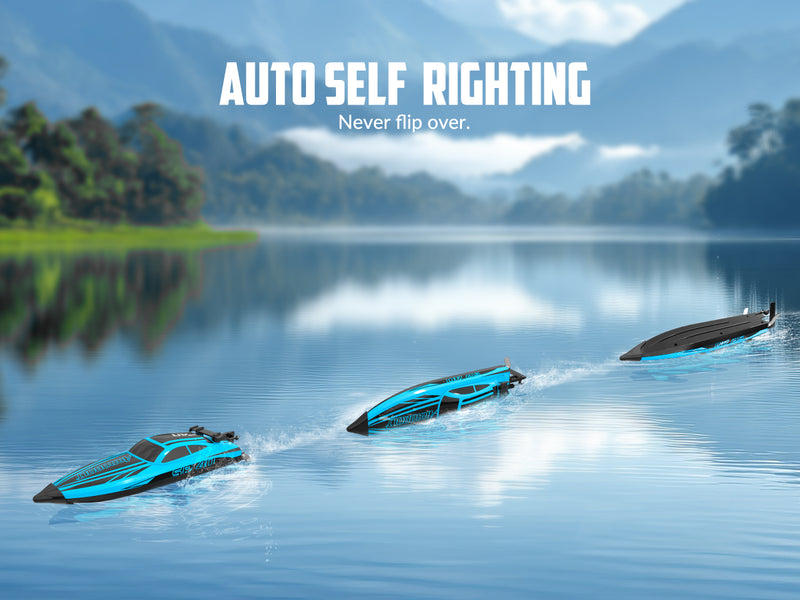 VOLANTEXRC Arrobolt SR40 ブラシレス 30+MPH 高速 RC ボート、大人用高速 RC ボート (79705-ブルー)