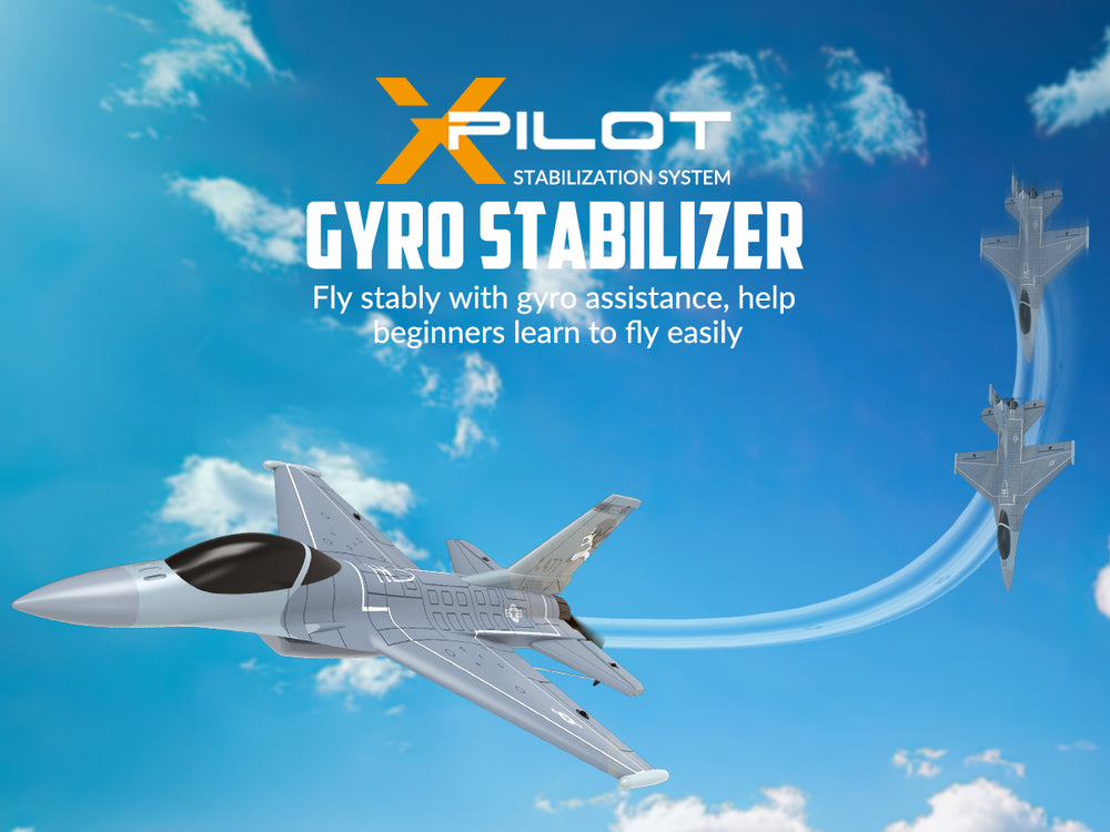 VOLANTEXRC F16 ファイティングファルコン 4CH RTF RCジェット機（Xpilot搭載）（76110）