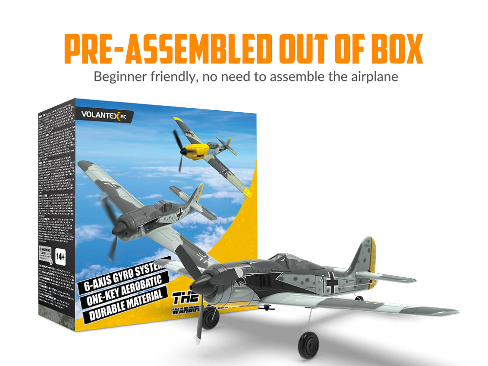 VOLANTEXRC FW190 ウォーバード：究極の初心者向けRC戦闘機