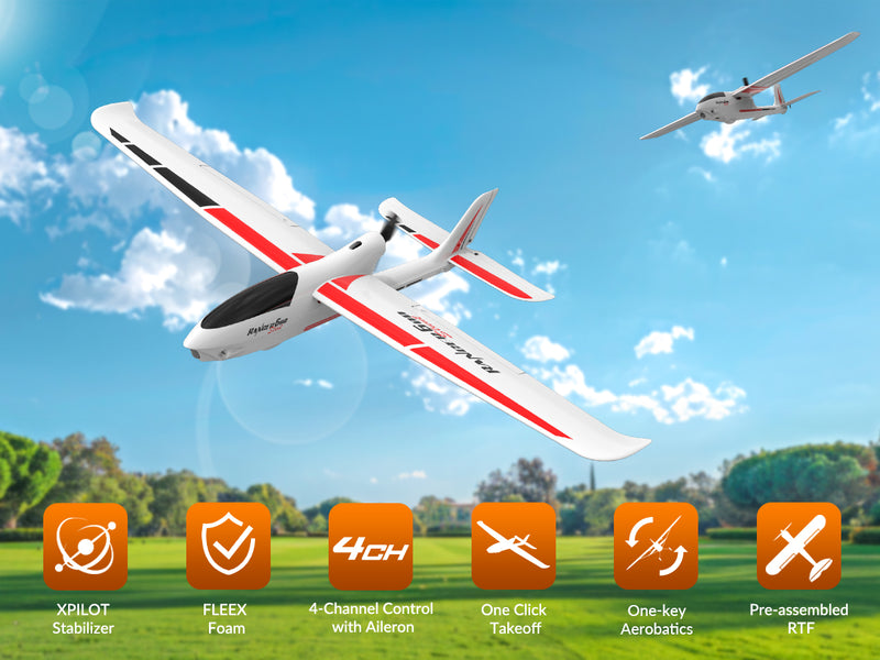 VolantexRC Ranger 600S White（RTF）4CH RC Glide（23.6 ''）76102S