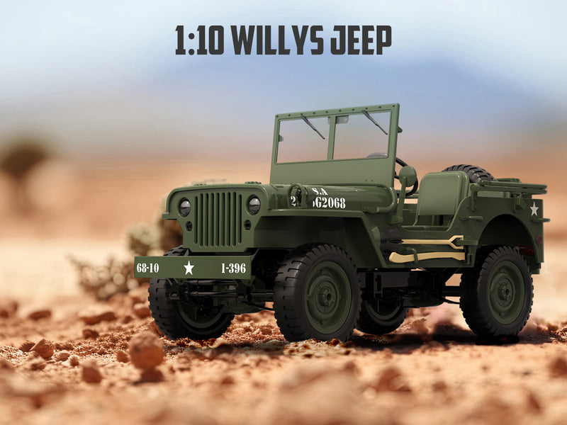 RACENT RC クローラー 多目的オフロードカー 2.4G 1941 Mb スケーラー Willys ジープの 1:10 スケール シミュレーション