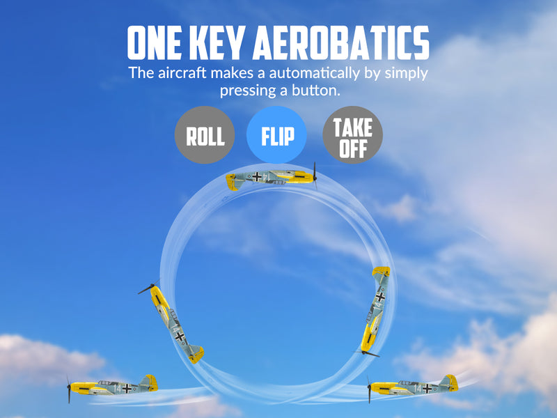 VOLANTEXRC P-51D Mustang 4-Chビギナー飛行機（Xpilotスタビライザー付き）-ワンキー曲技飛行（761-5）RTF