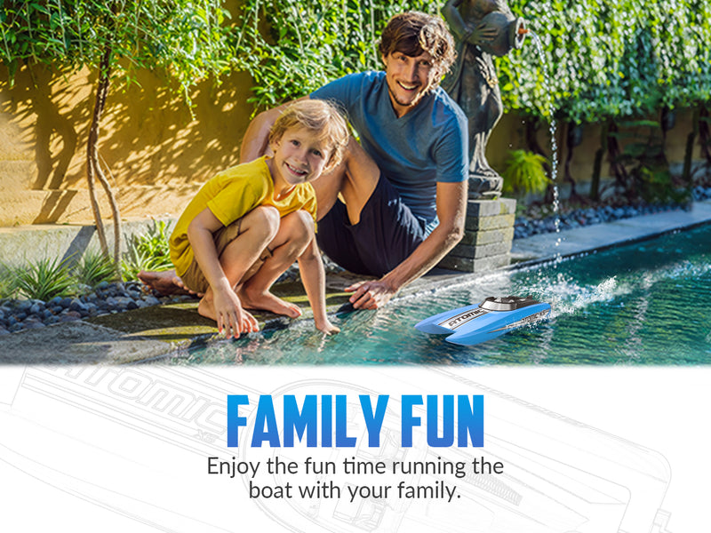 VOLANTEXRC Vector30 Mini Sefl-righting RCプールボート（子供と大人用）（795-3）RTRブラック