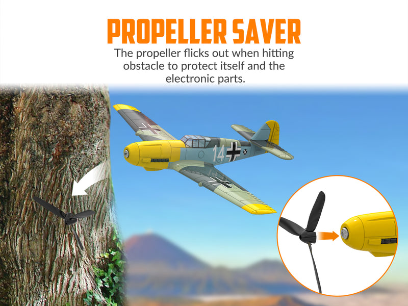 VOLANTEXRC P-51D Mustang 4-Chビギナー飛行機（Xpilotスタビライザー付き）-ワンキー曲技飛行（761-5）RTF