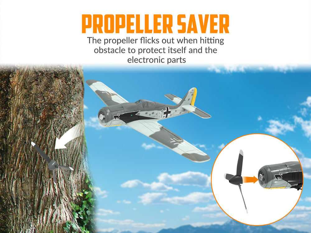 VOLANTEXRC FW190 ウォーバード：究極の初心者向けRC戦闘機