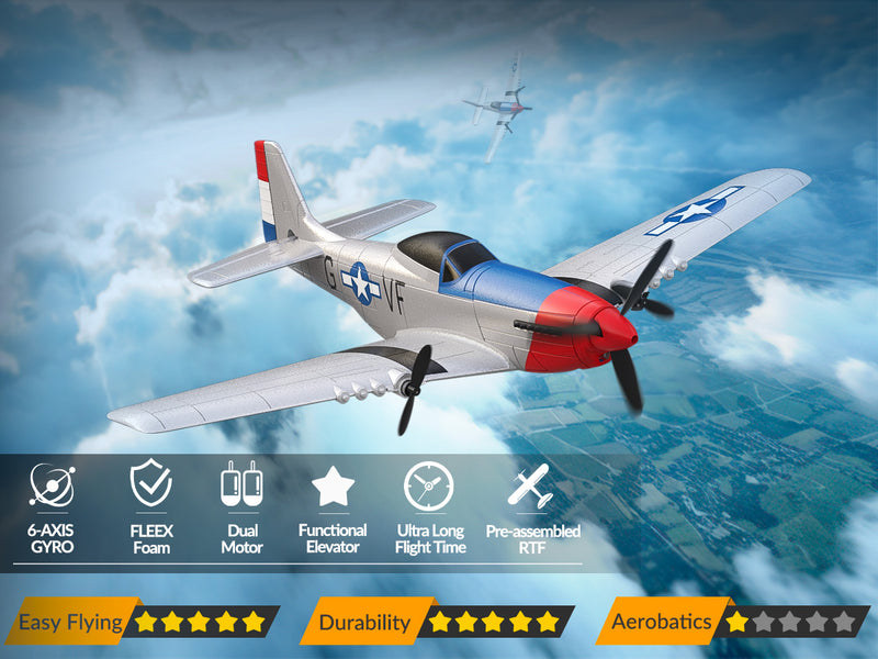 VOLANTEXRC P51 (RTF) 3CH 400mm 初心者向け (15.7インチ) 76207