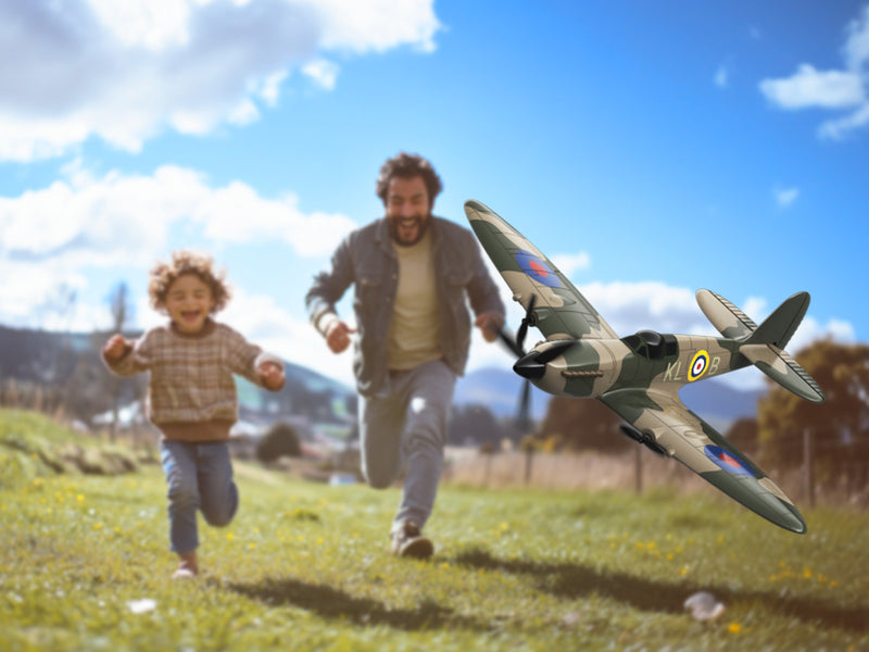 VOLANTEXRC スピットファイア (RTF) 3CH 400mm ジャイロ付き (15.7 インチ) 76205