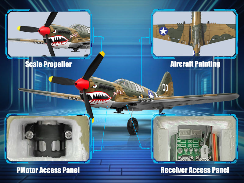 VOLANTEXRC ウォーホーク P40 (RTF) 4CH 400mm 初心者向け (15.7インチ) 76113