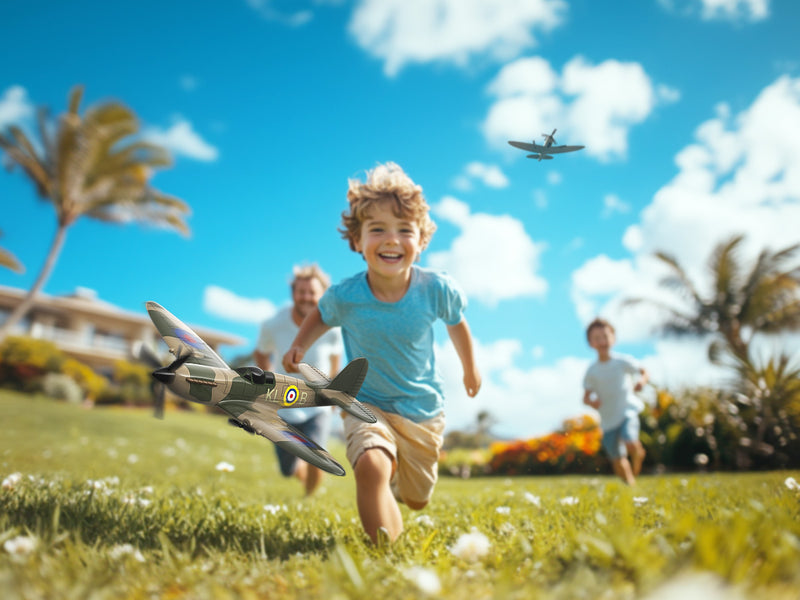 VOLANTEXRC スピットファイア (RTF) 3CH 400mm ジャイロ付き (15.7 インチ) 76205