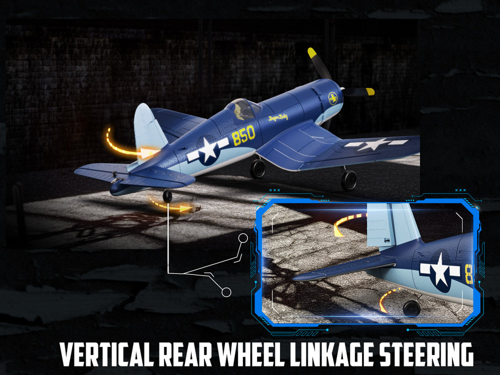 VOLANTEXRC ブラシレス RC 飛行機コルセア F4U - 500 ミリメートルリモートコントロール飛行機 RTF