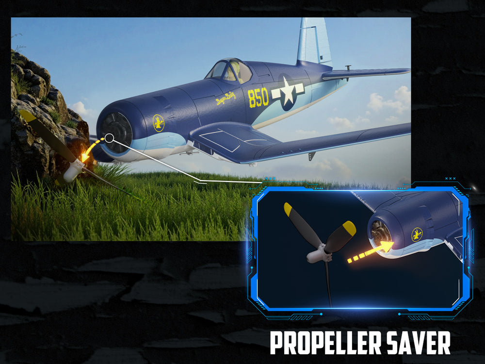 VOLANTEXRC ブラシレス RC 飛行機コルセア F4U - 500 ミリメートルリモートコントロール飛行機 RTF