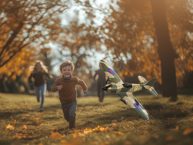 VOLANTEXRC スピットファイア (RTF) 3CH 400mm ジャイロ付き (15.7 インチ) 76205