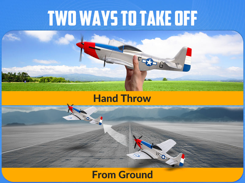 VOLANTEXRC P51 (RTF) 3CH 400mm 初心者向け (15.7インチ) 76207