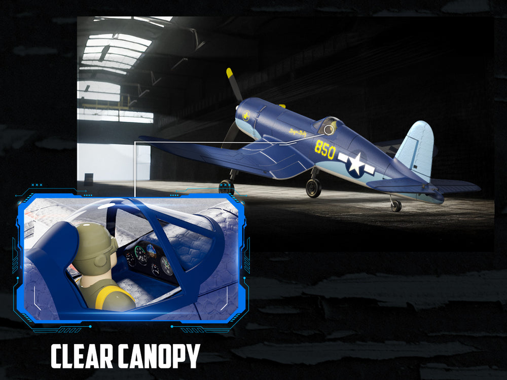 VOLANTEXRC ブラシレス RC 飛行機コルセア F4U - 500 ミリメートルリモートコントロール飛行機 RTF
