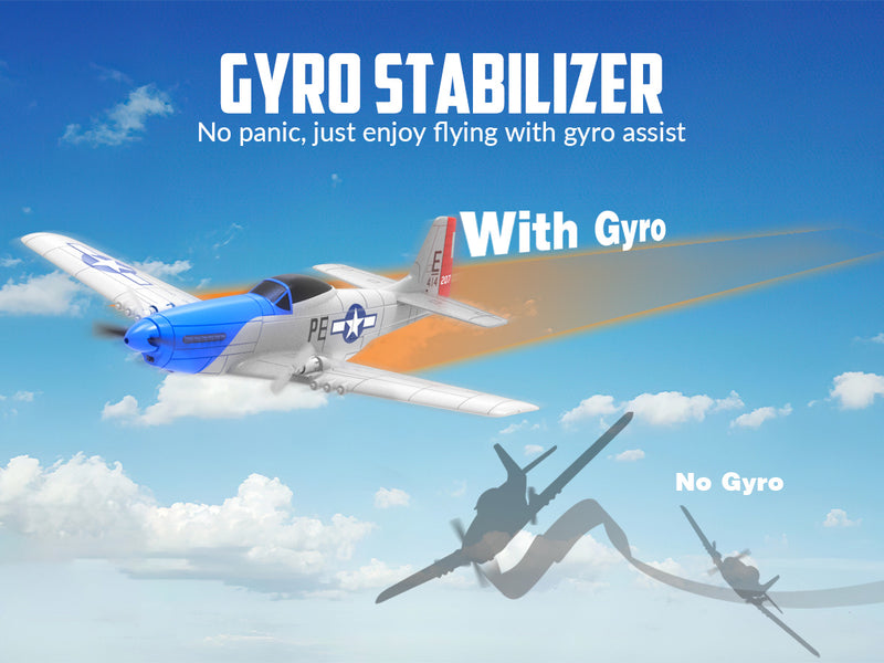 VOLANTEXRC P51D マスタング (RTF) 2CH 400mm 子供用 初心者向け (15.7'') 76203