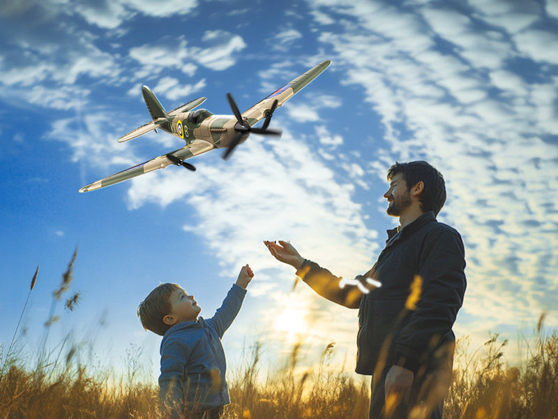 VOLANTEXRC スピットファイア (RTF) 3CH 400mm ジャイロ付き (15.7 インチ) 76205