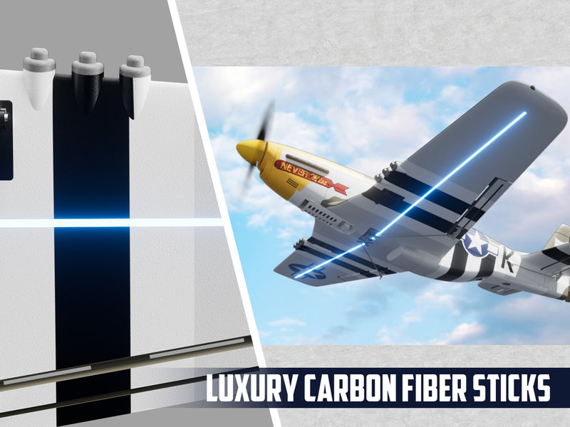 volantexrc 500mmマスタングP51ジャイロスタビライザー76802を備えたブラシレス