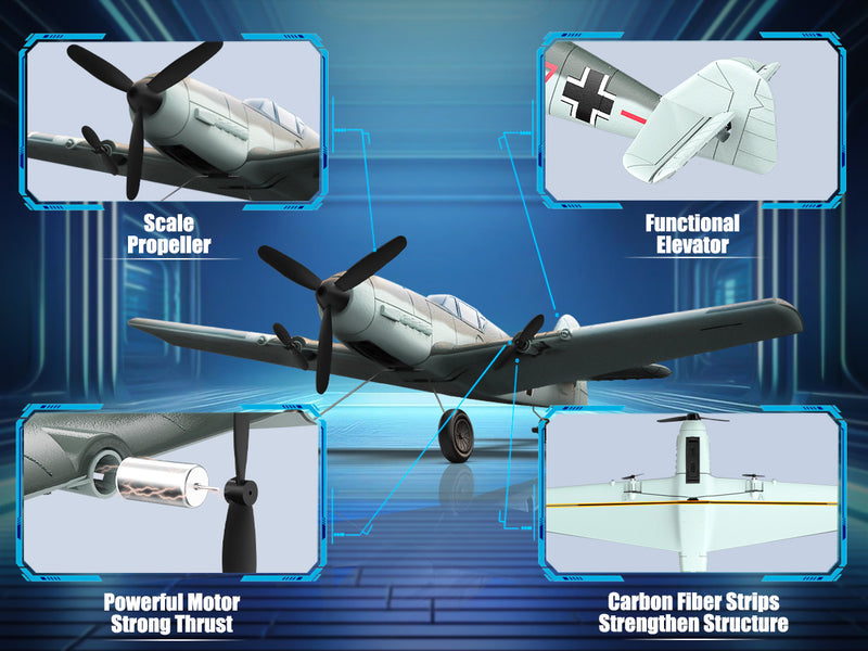 VOLANTEXRC BF109 (RTF) 3CH 400mm 初心者向け (15.7インチ) 76206